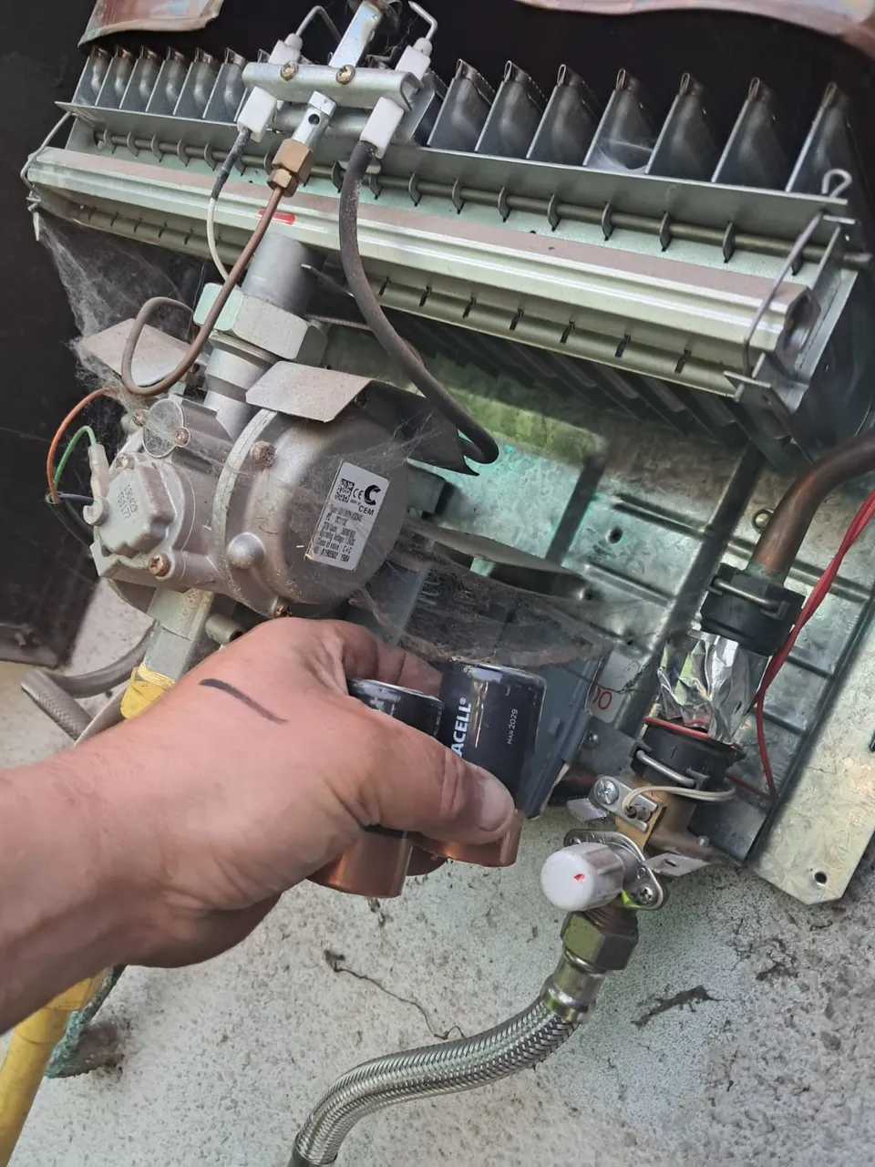 Mantención de quemador a gas