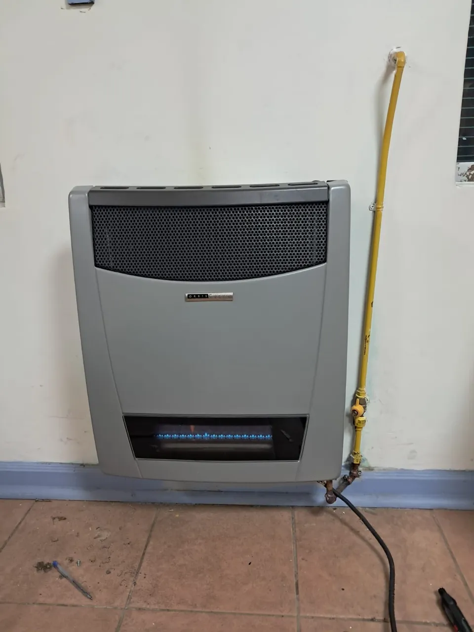 Instalación de estufa a gas