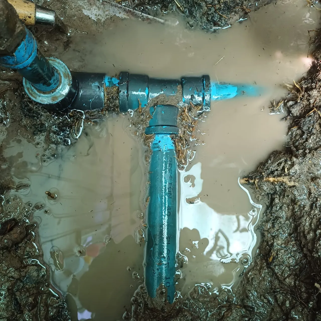 Reparación de fuga de agua