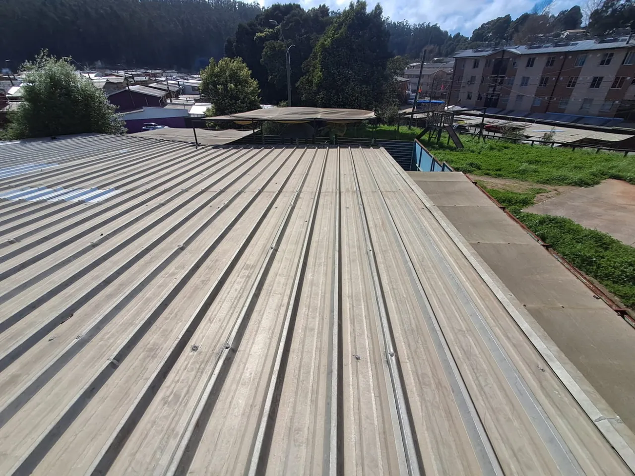 Construcción de terraza de madera