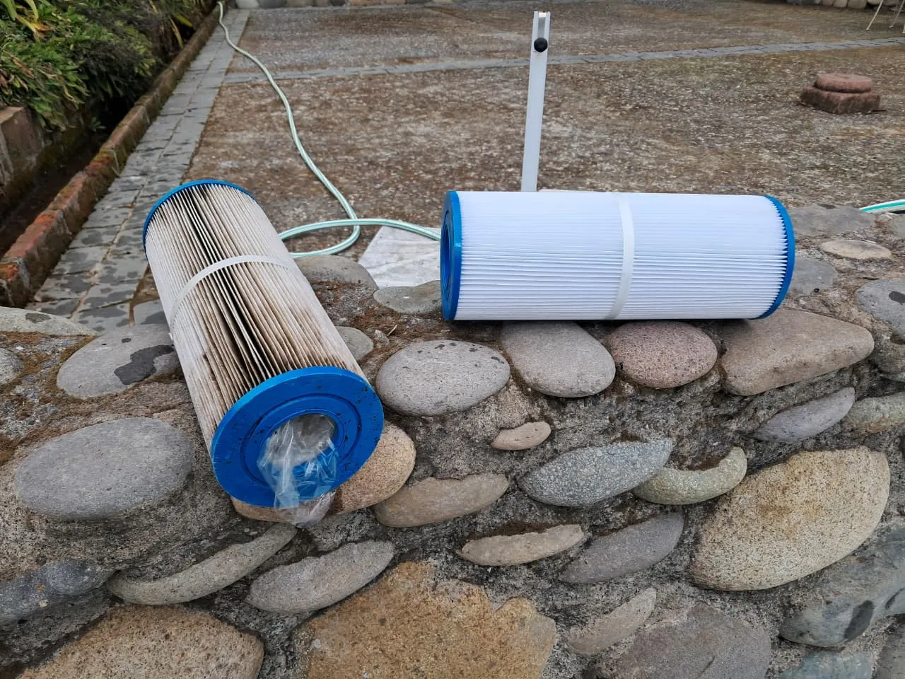 Mantención de filtros de piscina